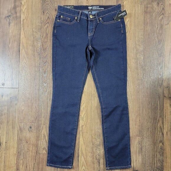 GAP Skinny Fit Coupe Moulante Dark Denim Size 2/ 26 R New with Tags - Picture 1 of 9